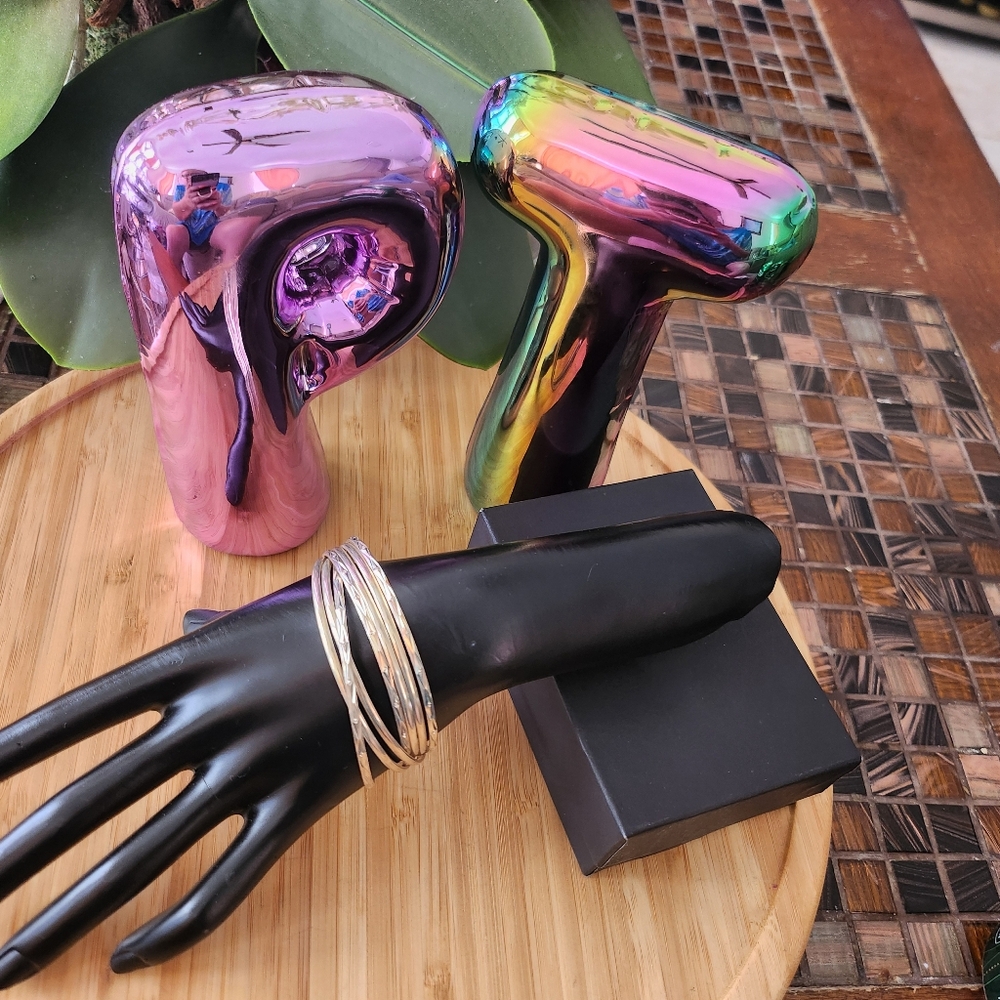 950 Sterling Silver Bangle Bracelets - image 1